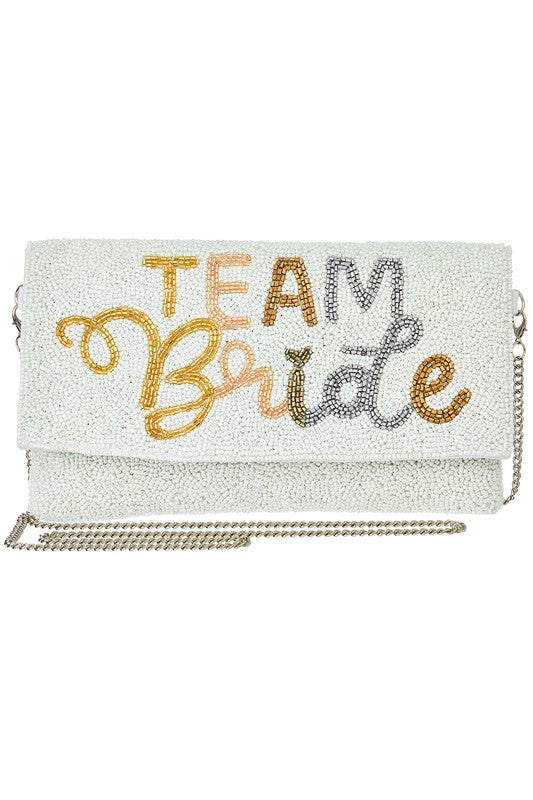 Beaded Team Bride Clutch Handbag