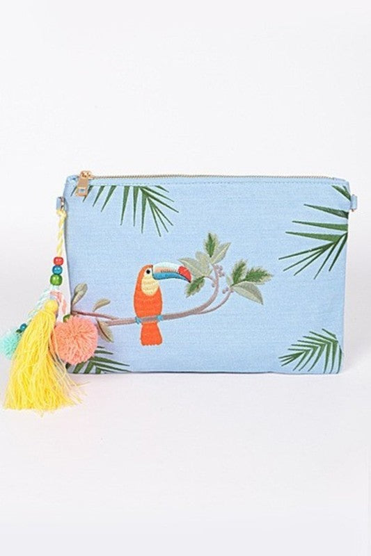 Toucan Denim Handbag