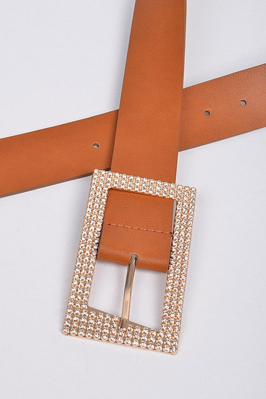 Rectangle Rhinestone Belt