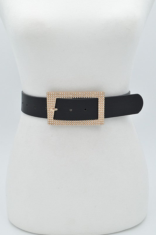 Rectangle Rhinestone Belt