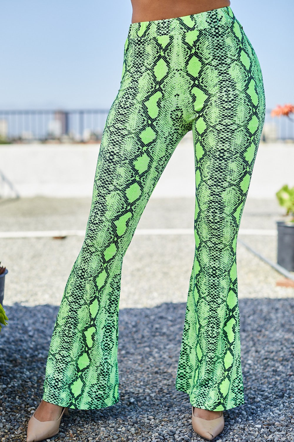 Neon Snake Print 2-PC Set