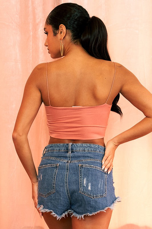 Spaghetti Strap Crop Top