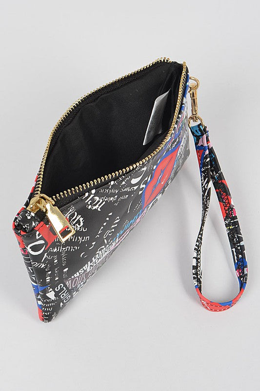 Graffiti Mini Wristlet Handag