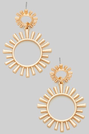 Sunburst Drop Earrings