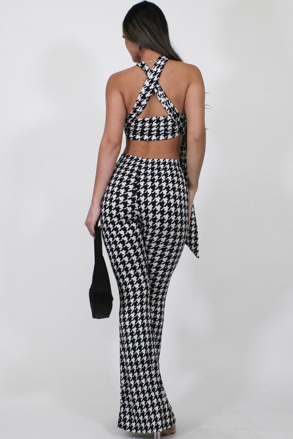 Houndstooth Retro Bae 2-PC Set