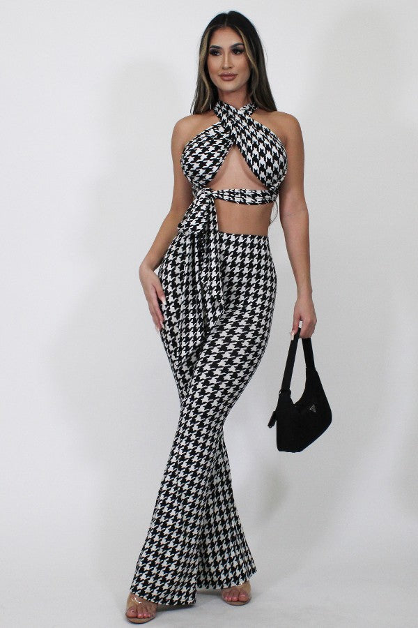 Houndstooth Retro Bae 2-PC Set