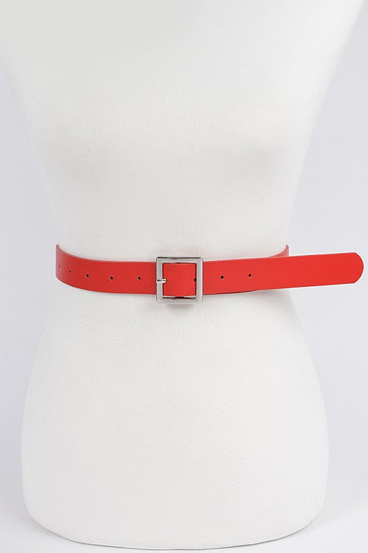 Plain Square Bucklet Belt