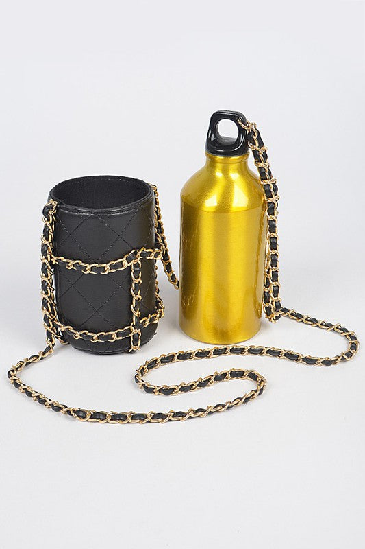 Water Bottle Chain Crossbody Handbag