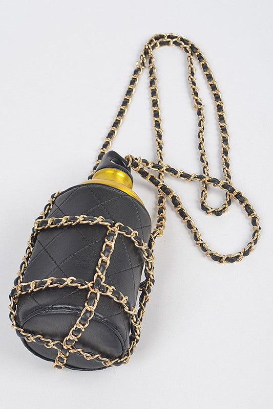 Water Bottle Chain Crossbody Handbag