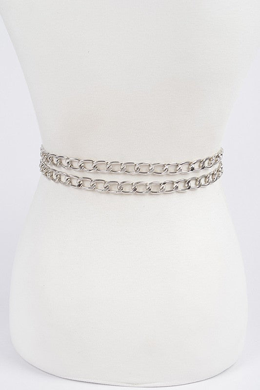 Color Block Chain Belt