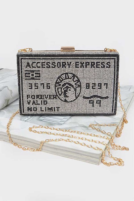 Forever Valid Rhinestone Handbag