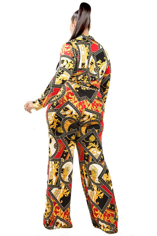 Gold Leaf Curve 2PC Set