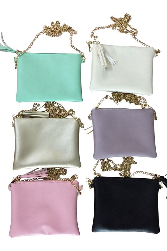 Tassel Clutch & Crossbody Handbag