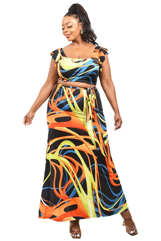 Curve Crop Maxi 2PC Set