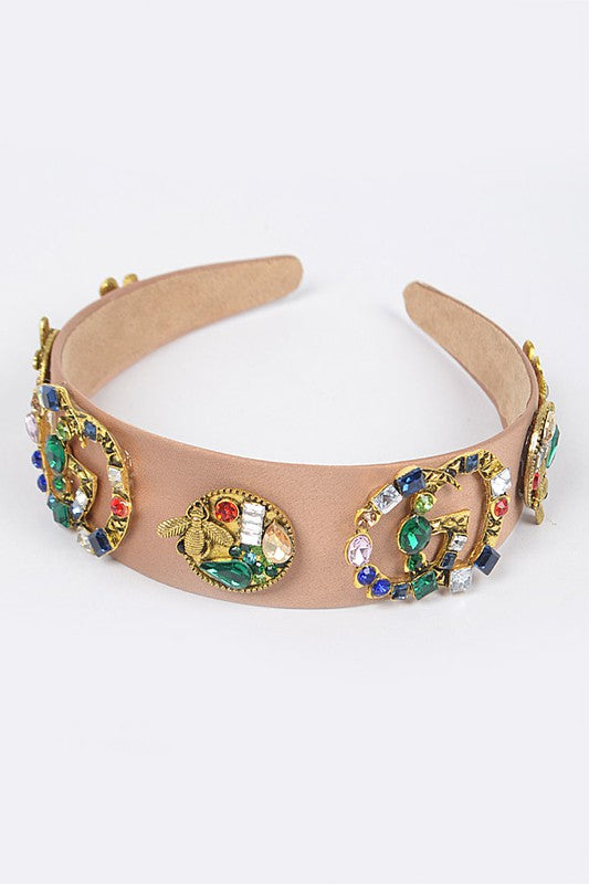 Queen Bee Gemstone Headband