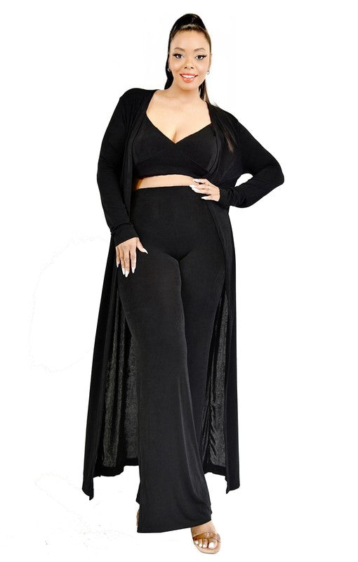 Slinky 3PC Cardigan Curve Set