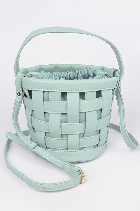 Woven Bucket Handbag
