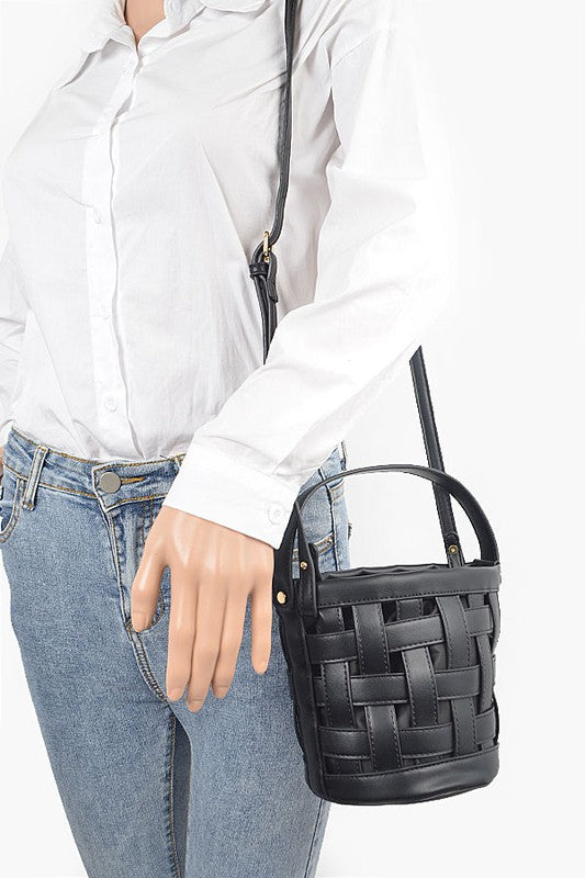 Woven Bucket Handbag