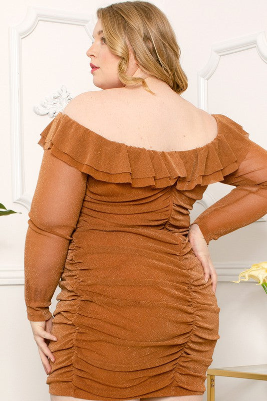 Cinnamon Twist Midi Dress