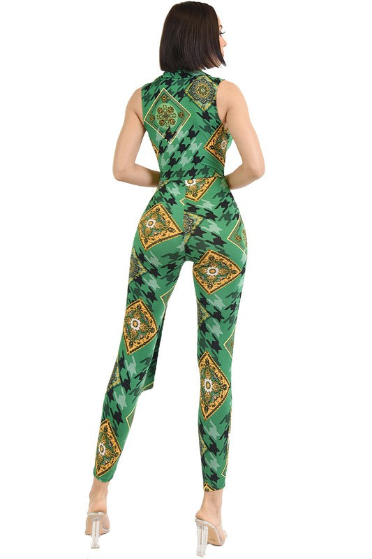 Golden Houndstooth Catsuit