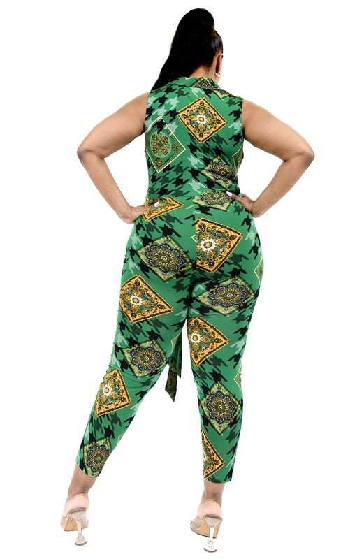 Golden Houndstooth Catsuit