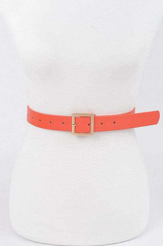 Plain Square Bucklet Belt