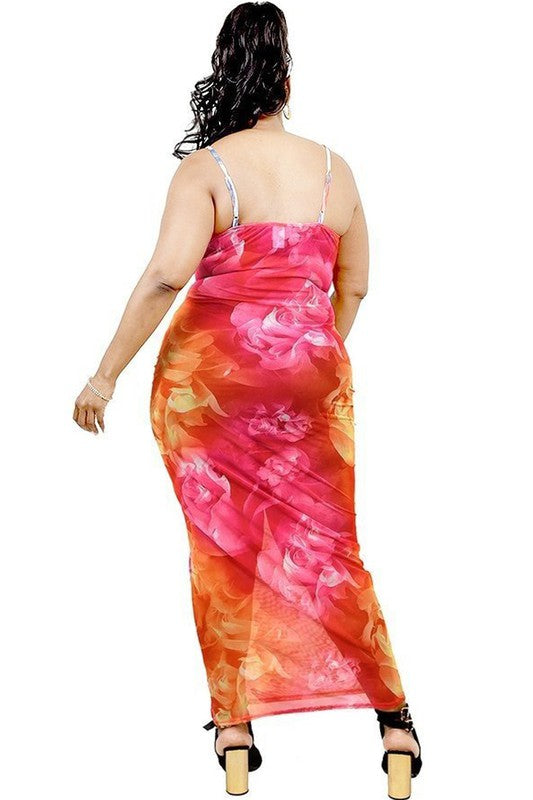 Sunset Sheer Maxi Dress