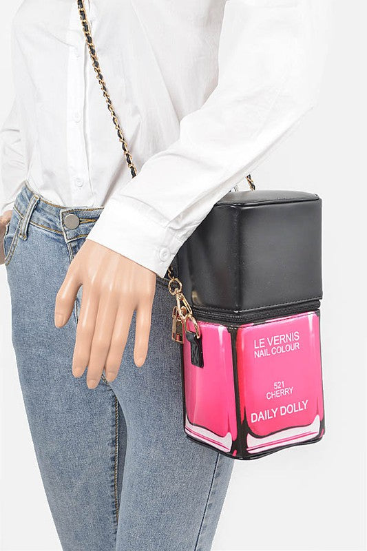 Nail Polish Crossbody Handbag