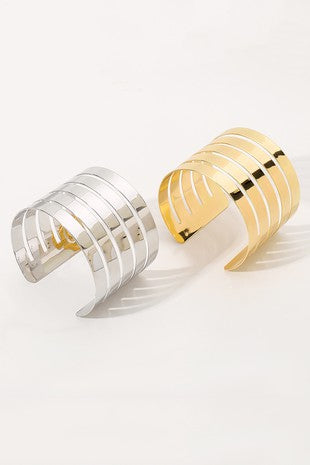 Wide Hollow Out Cuff Bracelet