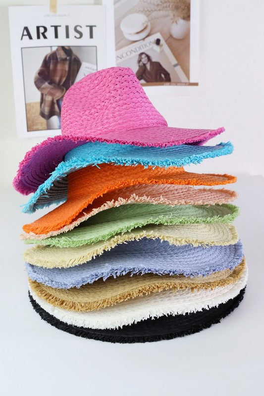 Frayed Fedora Sun Hat
