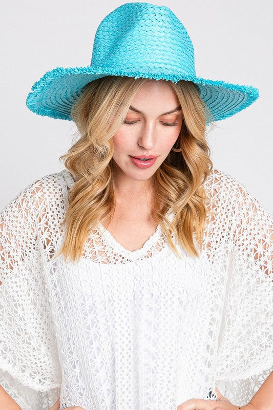 Frayed Fedora Sun Hat