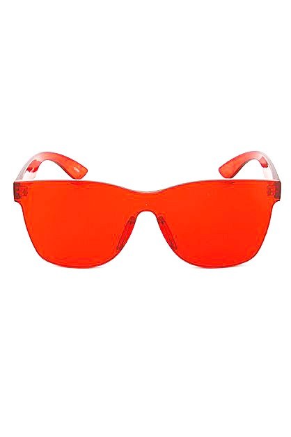 Rimless Acrylic Sunglasses