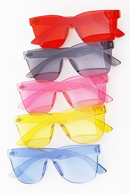 Rimless Acrylic Sunglasses