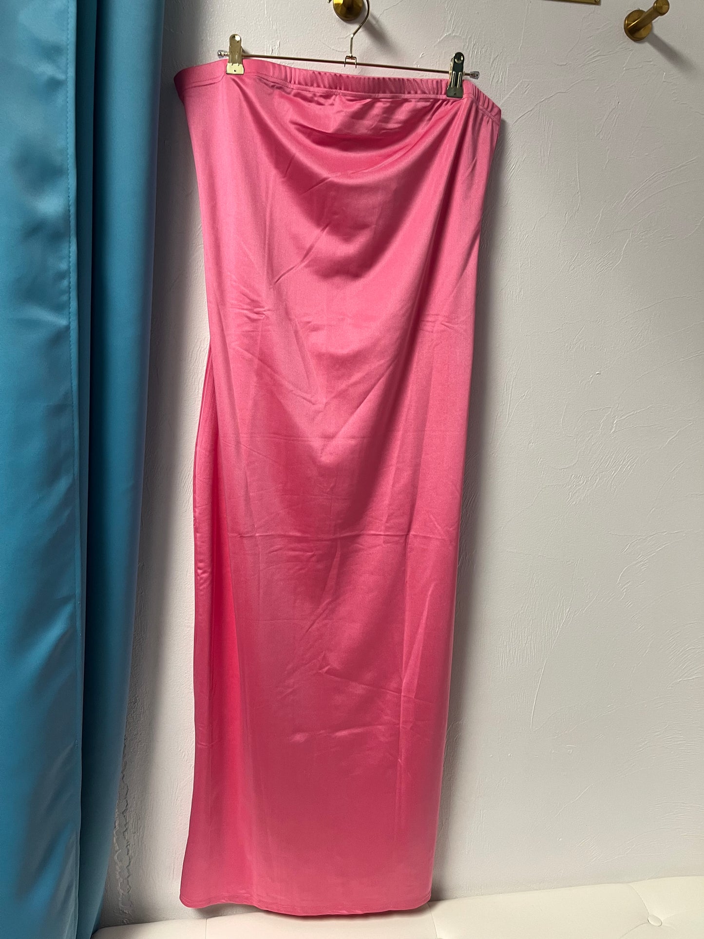 Satin Bae Curve Tube Dress