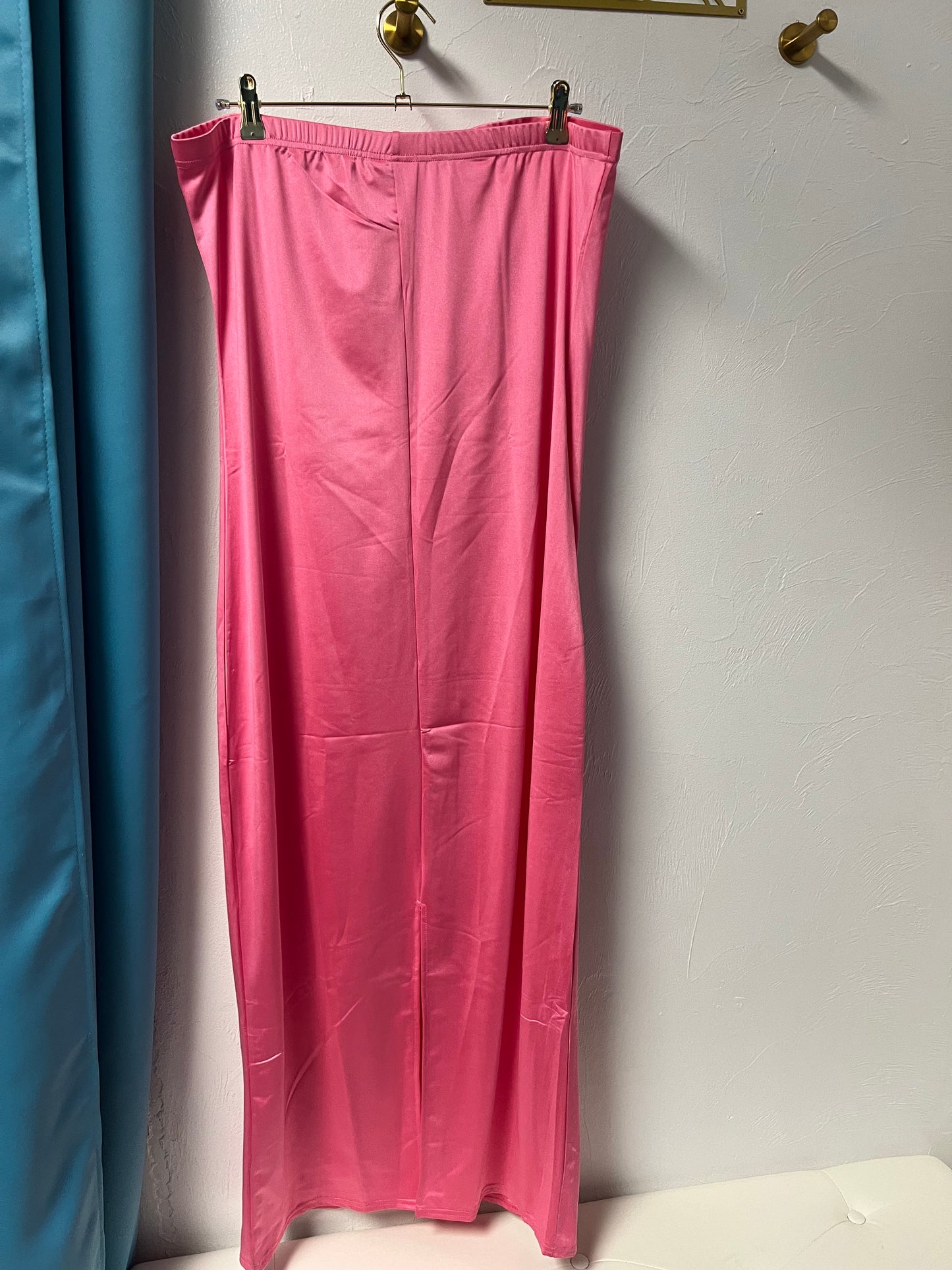 Satin Bae Curve Tube Dress