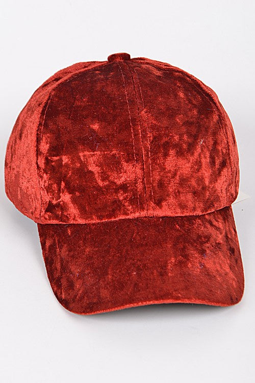 Velvet Baseball Cap