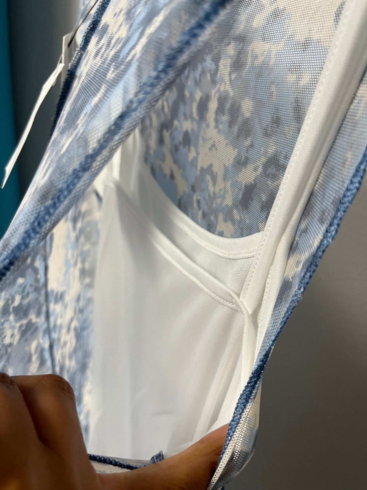 Blue Speckle Maxi Dress