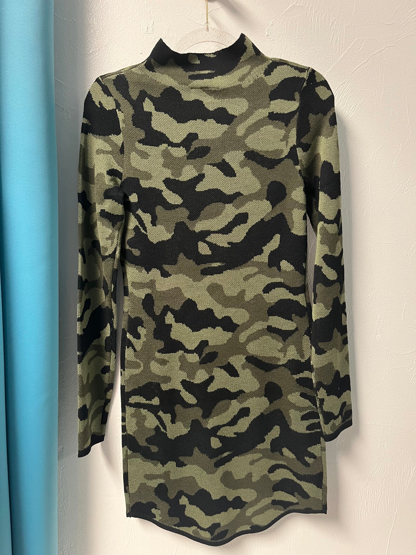 Camo Sweater Dress