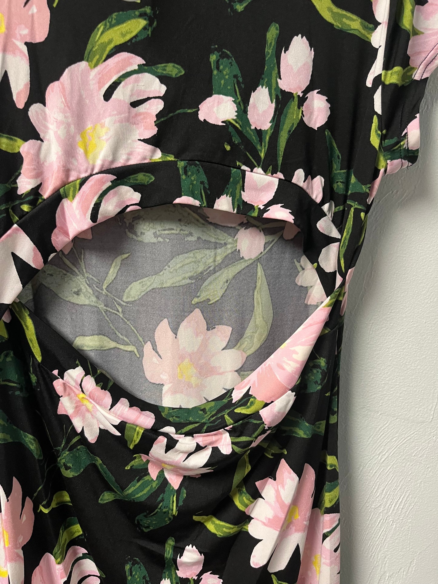 Floral Mock Neck Maxi Dress