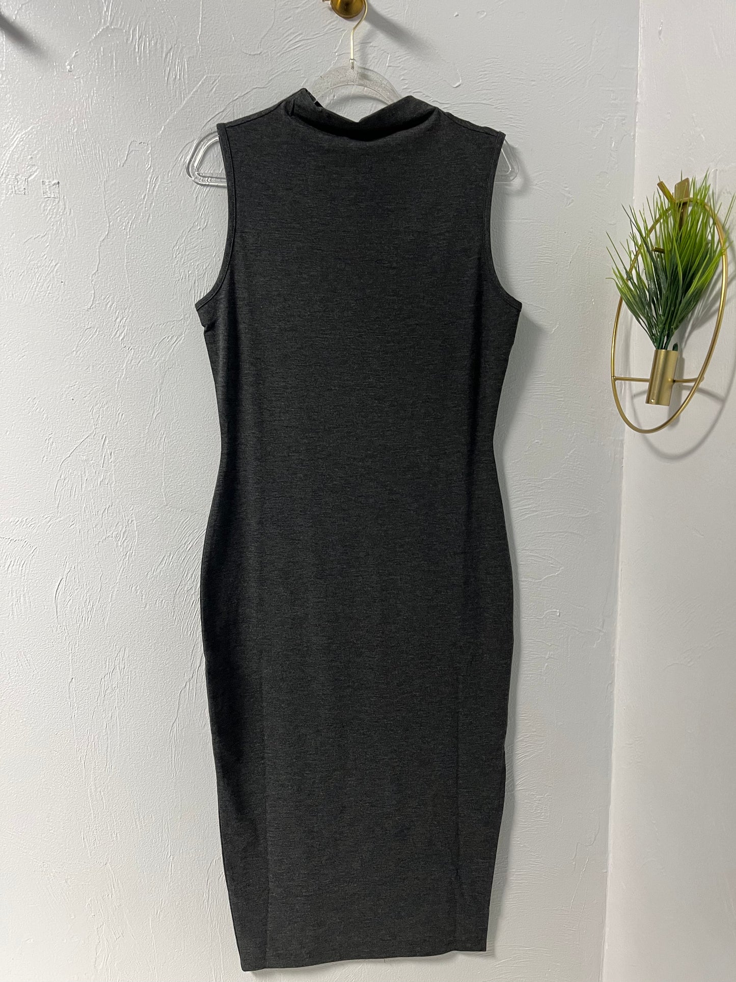Mock Neck Sleeveless Dress