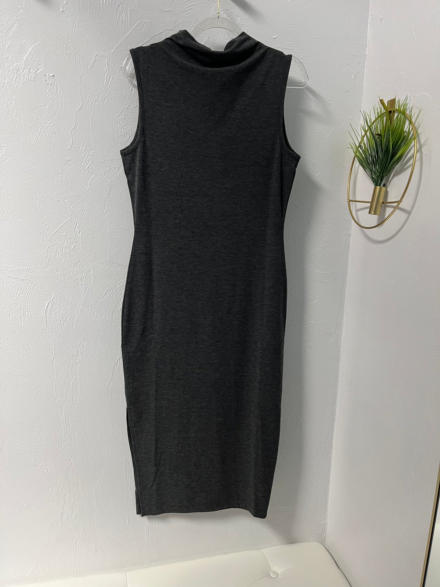Mock Neck Sleeveless Dress