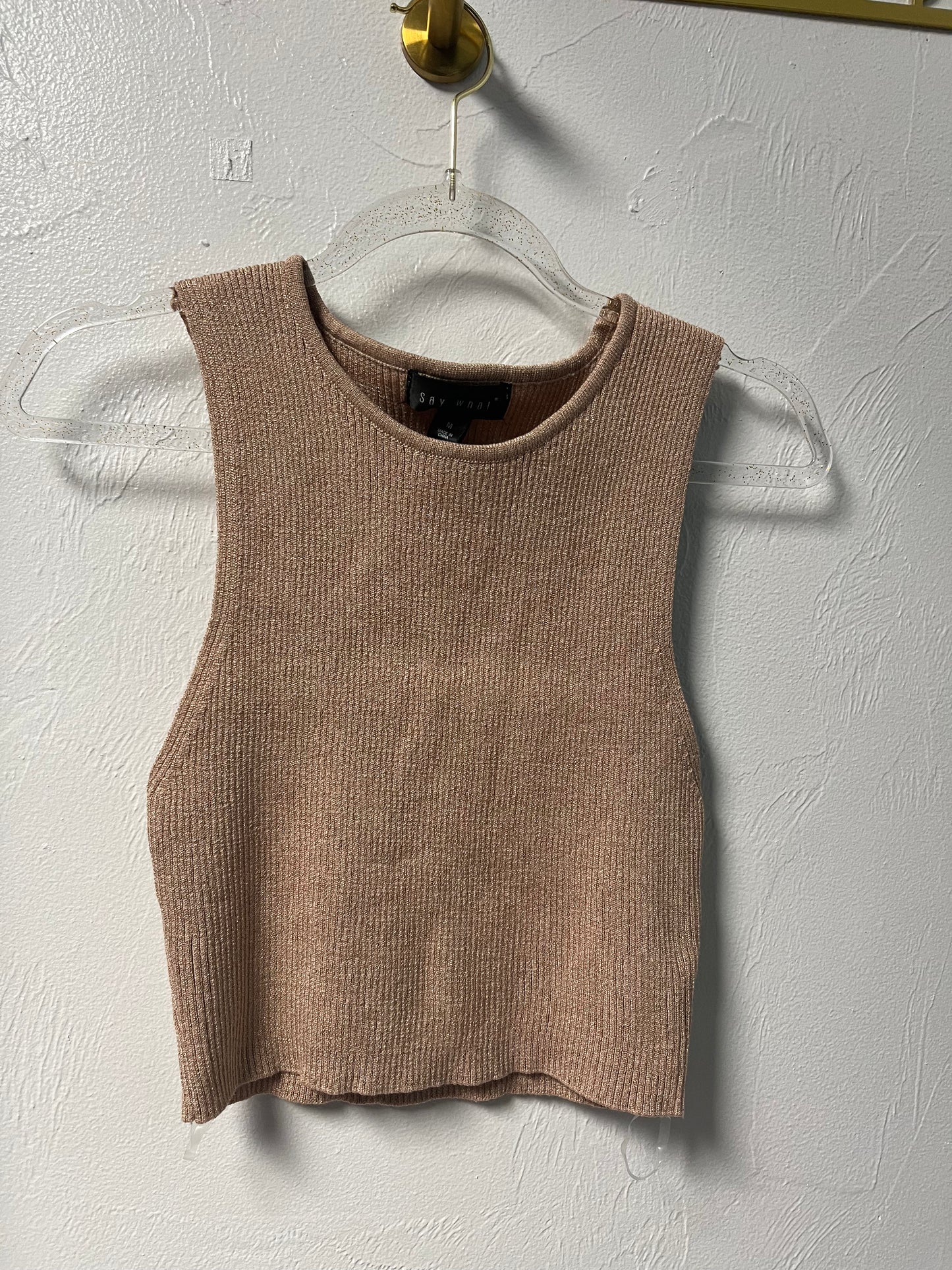 Glitter Knit Crop Top
