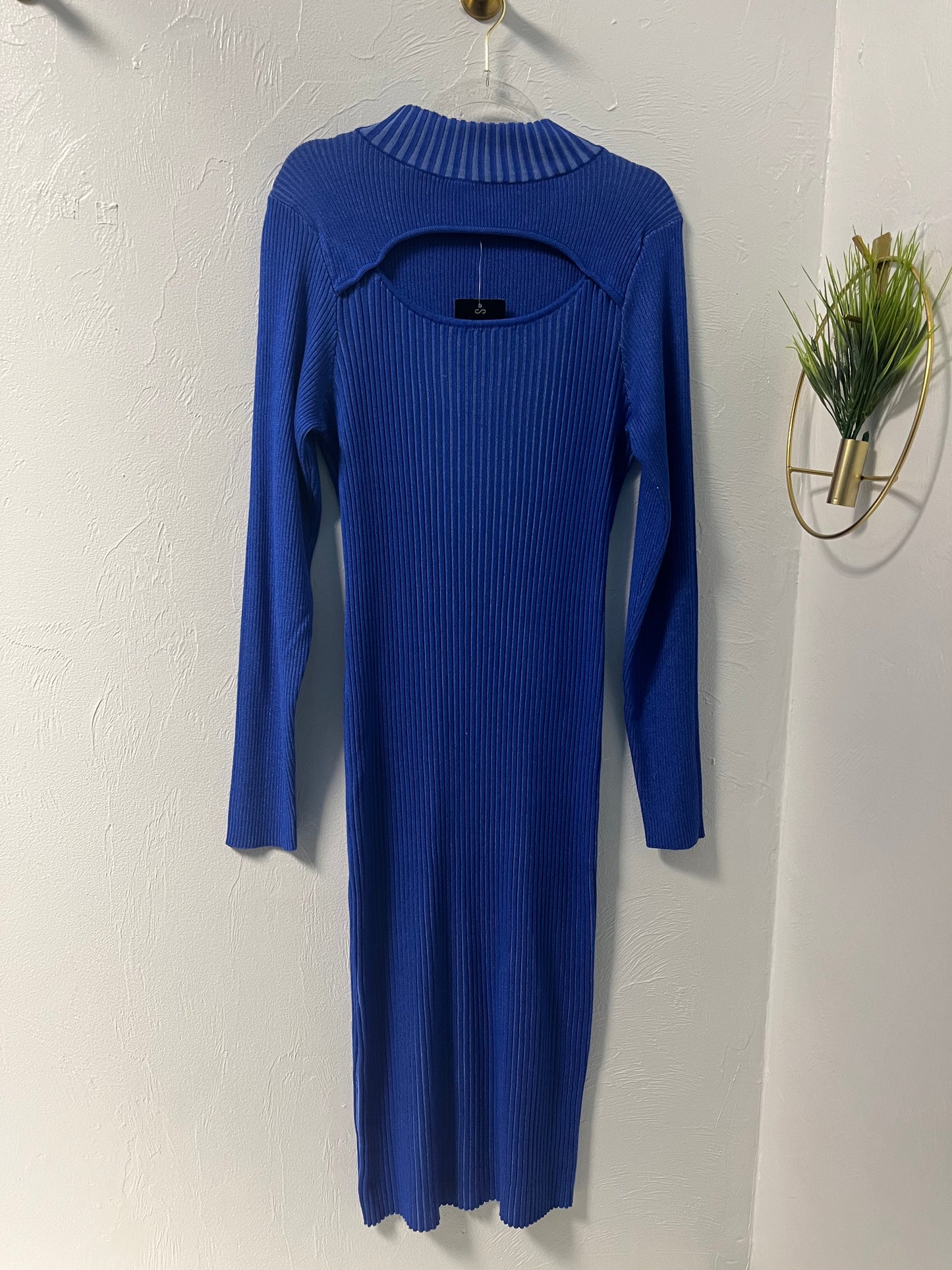 Keyhole Midi Sweater Dress
