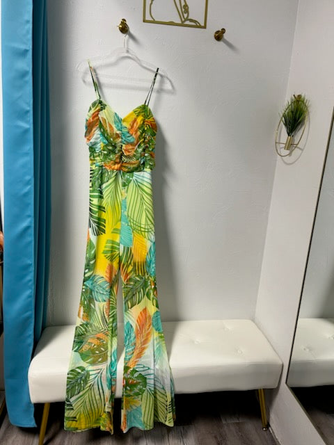 Curve Tropical Ruched Jumpsuit