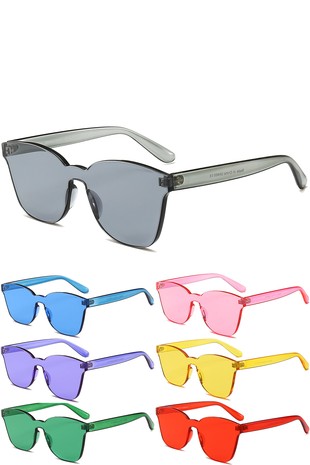 Rimless Acrylic Sunglasses