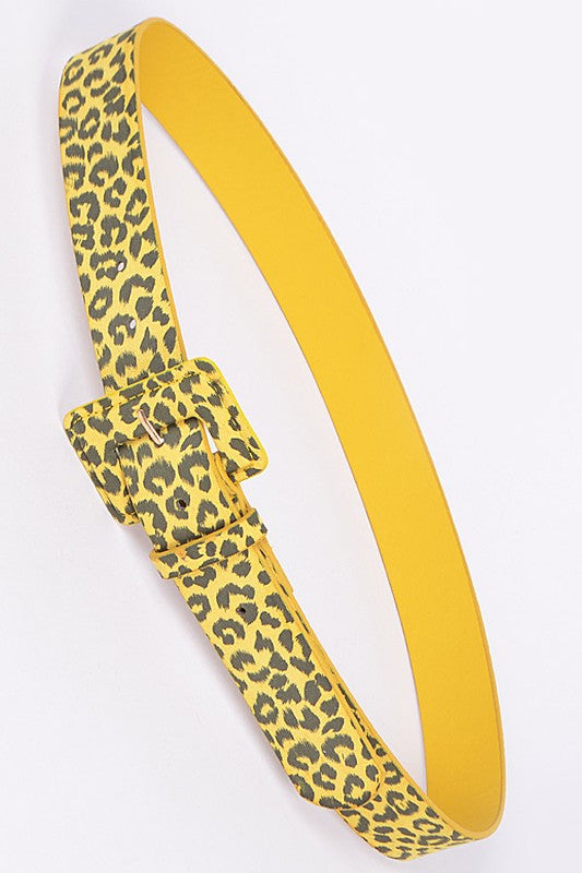 Leopard Print Belt