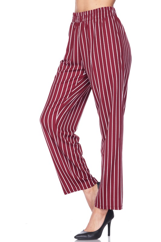 Pin Stripe Crepe Pants