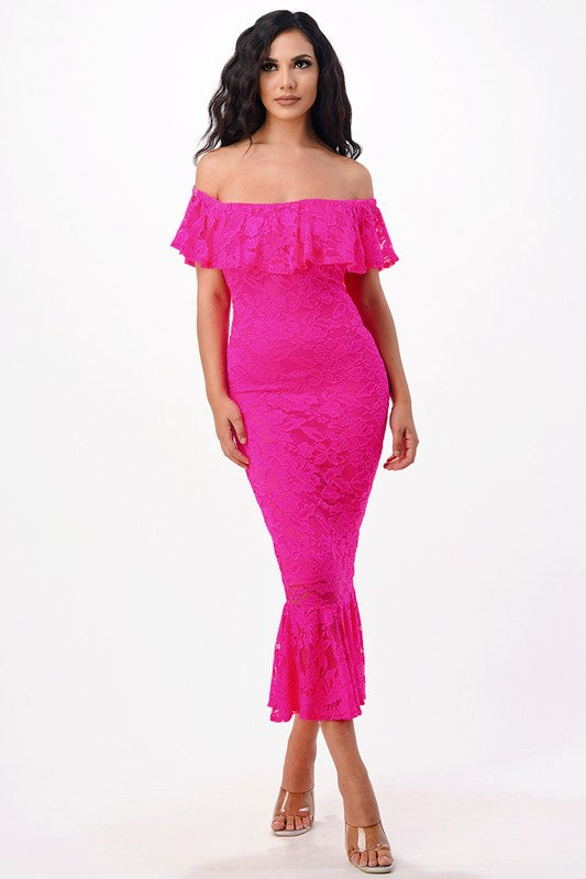 Senorita Lace Maxi Dress