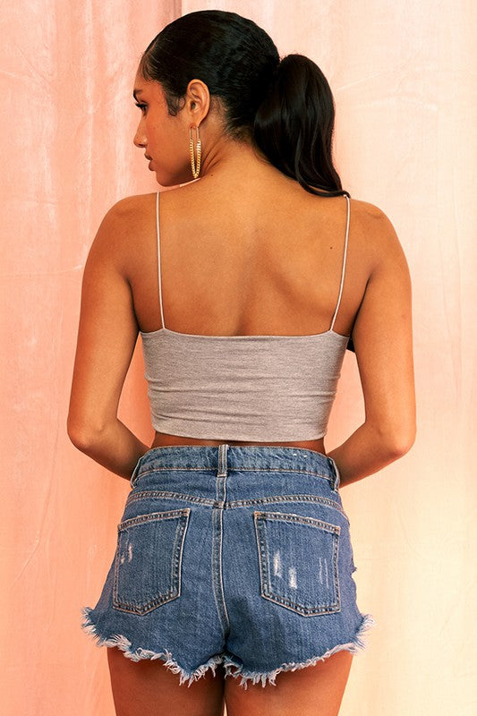 Spaghetti Strap Crop Top