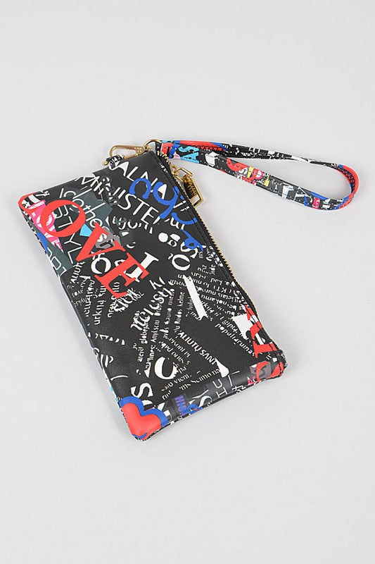 Graffiti Mini Wristlet Handag